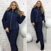 Женский теплый зимний костюм на овчине Батал размеры 48+