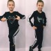 Детский спортивный костюм кофта и штаны на девочку аппликация пайетка Детский спортивный костюм кофта и штаны на девочку аппликация пайетка