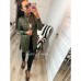Демисезонное пальто на кнопках стеганная плащевка 
