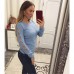 Свитер весна-осень декор на рукавах