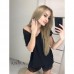 Женская пижама футболка и шорты с кружевом Батал