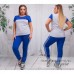 Спортивный костюм футболка и штаны Большие размеры