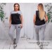 Спортивный костюм футболка и штаны Большие размеры