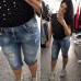 Бриджи стрейч джинс 18370 Бриджи стрейч джинс 18370