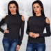 Гольф трикотаж с люрексом открытые плечи