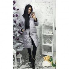 Двухсторонняя куртка- пальто утеплитель силикон Двухсторонняя куртка- пальто утеплитель силикон