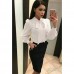 Блузка с бантом Ирина Большие размеры