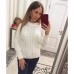 Стильный женский вязаный свитер