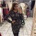 Платье коктейльное кружевное