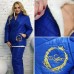 Женский лыжный костюм на овчине Батал