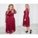 Ажурное кружевное платье пышная юбка Большие размеры