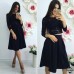 Костюм однотонный с гипюром