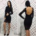 Коктейльное женское платье из гипюра 