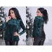Кофта женская бархат с французским кружевом 