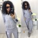 Спортивный костюм с начесом мех на капюшоне Батал 