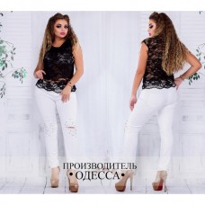 Джинсы Разрез + бусинки Джинсы Разрез + бусинки