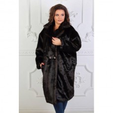 Шуба мех под норку длина ниже колена Пышная красота размер 54-56