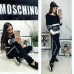 Женский прогулочный костюм кофта с кружевом и штаны 