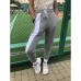 Спортивный костюм кофта с капюшоном и штаны высокая посадка