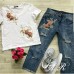 Женский костюм джинсы+футболка Женский костюм джинсы+футболка