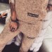 Вязанный женский костюм свитер и штаны шерсть Вязанный женский костюм свитер и штаны шерсть
