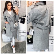 Модное кашемировое пальто ниже колена Модное кашемировое пальто ниже колена