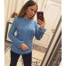 Женский теплый стильный свитер вязка коса (разные цвета)