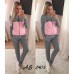Женский спортивный костюм двунить с кофтой на молнии 