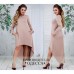 Асимметричное женское платье Большие размеры