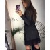 Женское черное платье ангора 