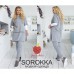 Спортивный костюм тройка туника кофта и штаны Большие размеры