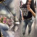 Джинсы женские с поясом 