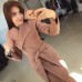 Кашемировое пальто на пуговицах с поясом