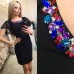 Платье Украшение из камней  "Салют"