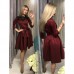 Платье коктейльное с кружевом на груди