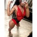 Ажурный боди французское кружево с рюшами