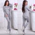 Костюм тройка шерсть и ангора брюки высокая посадка, топ и кардиган