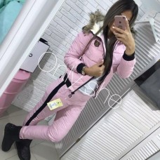 Женский розовый костюм куртка и штаны на синтепоне 200 Женский розовый костюм куртка и штаны на синтепоне 200