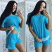 Костюм летний футболка и шорты с кружевом