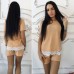 Костюм летний футболка и шорты с кружевом