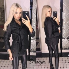 Женская короткая демисезонная куртка высокий воротник 