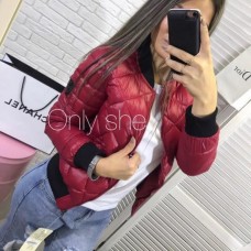 Женская куртка бомпер на синтепоне 150 Женская куртка бомпер на синтепоне 150
