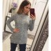 Свитер-туника вязка косички