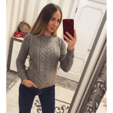 Свитер вязка елочка Свитер вязка елочка