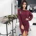Костюм ангора кофта и асимметричная юбка с разрезом впереди