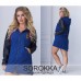 Куртка парка кожаный рукав Большие размеры 48+ Куртка парка кожаный рукав Большие размеры 48+