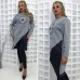 Теплая женская туника на флисе с набивным жемчугом Теплая женская туника на флисе с набивным жемчугом