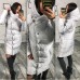Курточка капюшон-воротник серого цвета на синтепоне