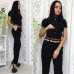 Брюки с корсетом 