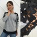 Женская кофта ангора с дорогим кружевом Женская кофта ангора с дорогим кружевом